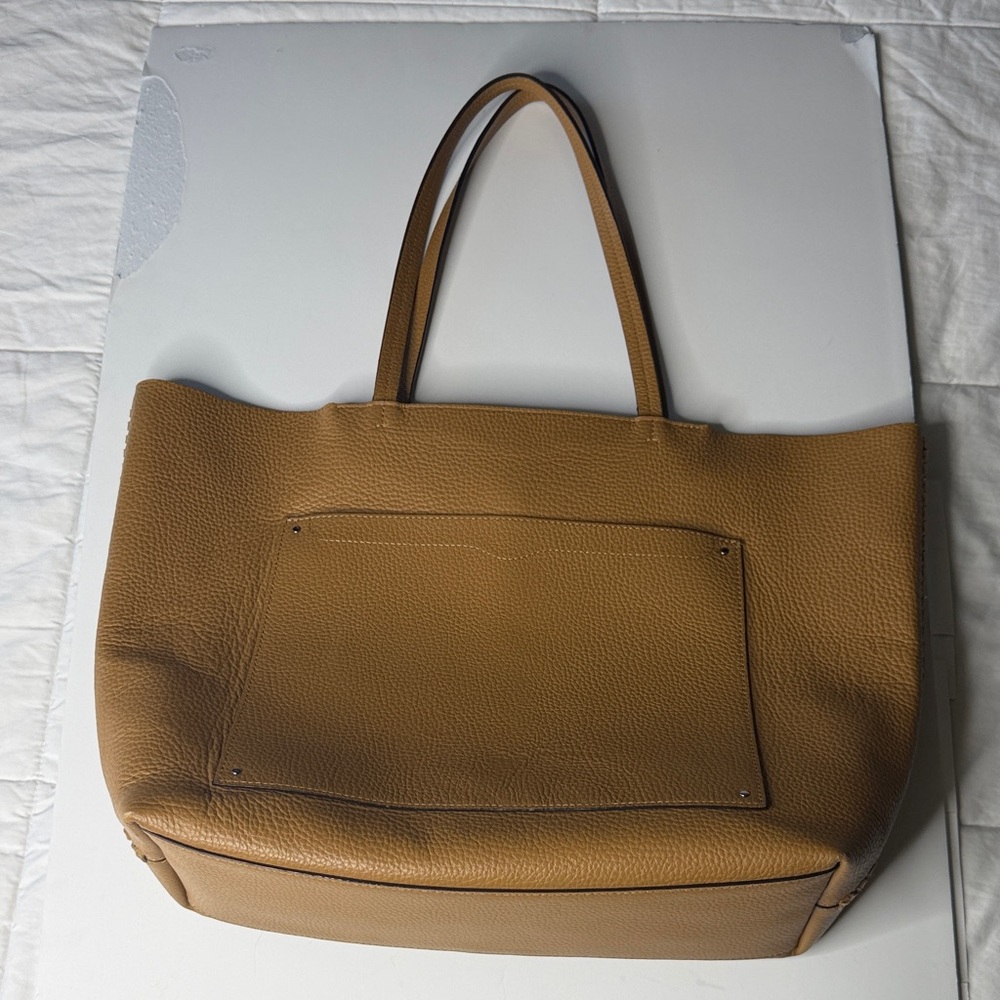 Rebecca Minkoff Tan Leather Tote Structured Design